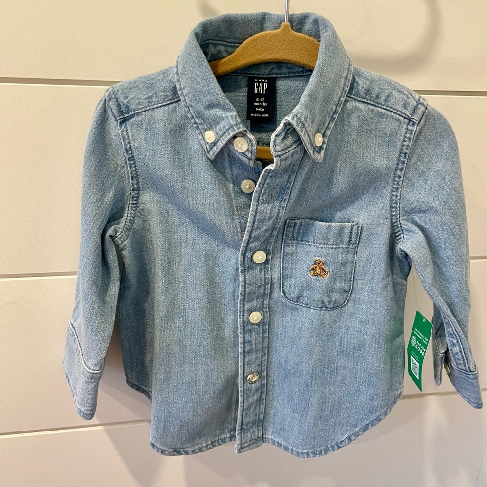 Baby Gap Denim Chambray Button Down